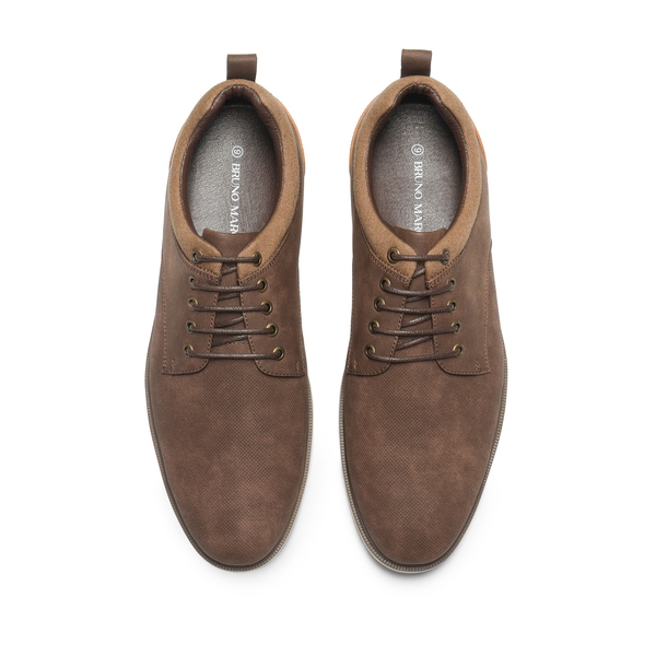 Men's Non-Slip Casual Oxford Shoes - BROWN - 4